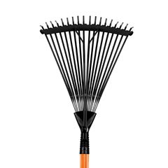 Vassoura em Aço 18 Dentes Regulável com Cabo de Madeira 1,20m DIMAX / REF. 2077038