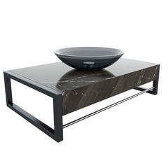 Lavabo em Porcelanato 71,2x28cm Esparta Preto Nero CRIS METAL / REF. 1922-4