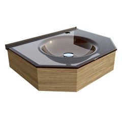 Lavabo em Vidro 66x38,5cm Chelles Supremo Branco CRIS METAL / REF. 1950-0