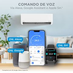 Ar Condicionado Split Evaporadora e Condensadora 12000 BTUss Hi Wall Inverter AI Airvolution MIDEA / REF. 38TAVCA12M5/42EFVCA12M5