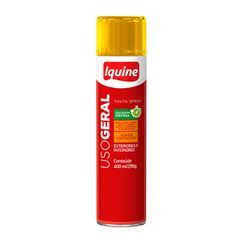 Tinta Spray Uso Geral Brilhante 400ml Amarelo IQUINE / REF. 334006565