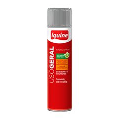 Tinta Spray Uso Geral Brilhante 400ml Cinza Claro IQUINE / REF. 334032965
