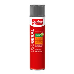 Tinta Spray Uso Geral Brilhante 400ml Cinza Escuro IQUINE / REF. 334000865