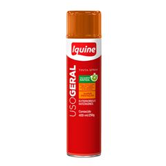 Tinta Spray Uso Geral Brilhante 400ml Cinza Laranja IQUINE / REF. 334004465