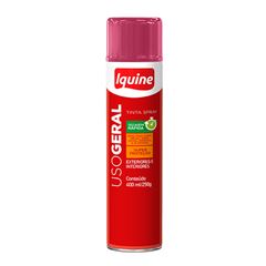 Tinta Spray Uso Geral Brilhante 400ml Rosa IQUINE / REF. 334033165