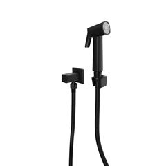 Ducha Manual de Metal 1,20m com Suporte Urban Ref D Preto QUALIZ / REF. QL-Q-DHBLA