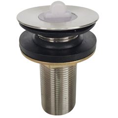 Válvula para Lavatório de Inox 7/8 polegada com Tampa de Silicone QUALIZ / REF. QL-VL78INS