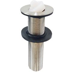 Válvula para Lavatório de Inox 7/8 polegada Longa com Tampa de Silicone QUALIZ / REF. QL-VL78LON