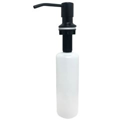 Dosador de Sabão em Metal e Plástico 350ml Preto QUALIZ / REF. QL-DDE350BLA