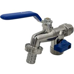 Torneira Esfera para Tanque e Máquina de Lavar em Zamac 1/2 e 3/4 Cromado QUALIZ / REF. QL-TTD