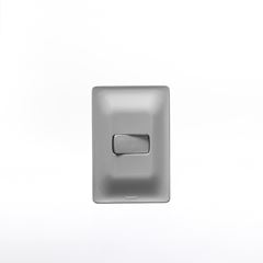 Interruptor 4x2 1 Tecla Simples 10A Zeffia Cinza PIAL / REF. 680100CZ