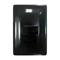 Pulsador de Campainha 4x2 2A Zeffia Preto PIAL / REF. 680109PT