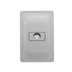 Placa 4x2 1 Posto com Saída de Fio Zeffia Cinza PIAL / REF. 680137CZ