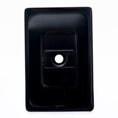 Placa 4x2 1 Posto com Saída de Fio Zeffia Preto PIAL / REF. 680137PT