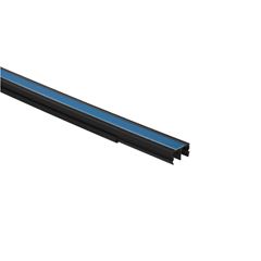 Canaleta Sistema X 20x12mm 2m com Divisórias e Adesivo Zeffia Preta PIAL / REF. 30801ADXPT