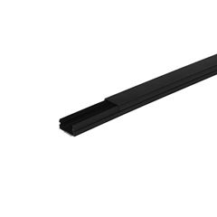 Canaleta Sistema X 20x12mm 2m com Adesivo Zeffia Preta PIAL / REF. 30802ADXPT