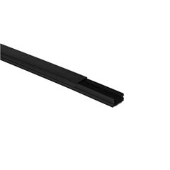 Canaleta Sistema X 20x12mm 2m com Adesivo Zeffia Preta PIAL / REF. 30802ADXPT