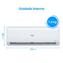 Ar Condicionado Split Evaporadora e Condensadora 9000 BTUss Inverter Eco III com WI-FI Integrado ELGIN / REF. 45HJFE09C2CG/45HJFI09C2WG