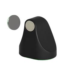 Trava Porta em ABS Magnético com Adesivo Preto Fosco COMFORT DOOR / REF. PA01010009
