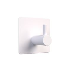 Gancho Inox Quadrado com Adesivo Branco COMFORT DOOR / REF. PA06010001