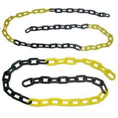 Corrente Plástica 50m Elo 8mm Preta e Amarela CARBOGRAFITE / REF. 12504412