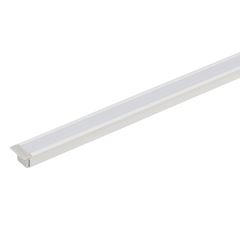 Perfil em Alumínio de Sobrepor 8mm Baby para Fita LED 3 Metros Prata GAYA / REF. 1269