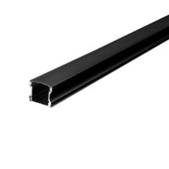Perfil em Alumínio de Sobrepor Pop para Fita LED 3 Metros Preto GAYA / REF. 7378