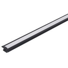 Perfil em Alumínio de Embutir Pop para Fita LED 2 Metros Preto GAYA / REF. 7386