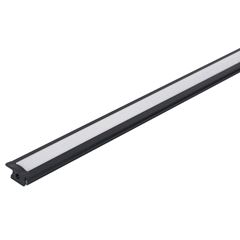 Perfil em Alumínio de Embutir Pop para Fita LED 3 Metros Preto GAYA / REF. 7387