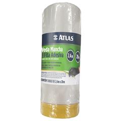 Salva Pintura 2,40 x 20m Veda com Fita Crepe ATLAS / REF. AT2220/240