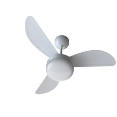 Ventilador de Teto  com 3 Pás 30W Bivolt com Led 20W Inverter Fênix Branco VENTISOL / REF. 6903