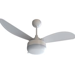 Ventilador de Teto  com 3 Pás 30W Bivolt com Led 20W Inverter Fênix Branco VENTISOL / REF. 6903