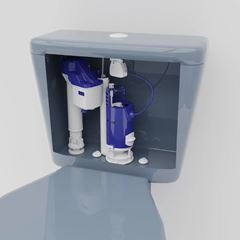 Kit Mecanismo para Caixa Acoplada Universal com Acionamento Duplo Branco ASTRA / REF. MDU3/RP*BR