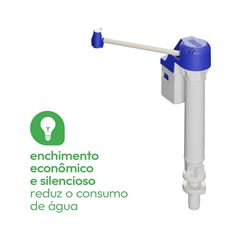 Torre de Entrada de Água para Caixa Acoplada Universal 2 a 80 m.c.a. Branco e Azul ASTRA / REF. HEU3