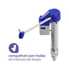 Torre de Entrada de Água para Caixa Acoplada Universal 2 a 80 m.c.a. Branco e Azul ASTRA / REF. HEU3
