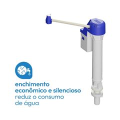 Kit Mecanismo para Caixa Acoplada Universal com Acionamento Duplo Superior Cromado ASTRA / REF. MDU3/R