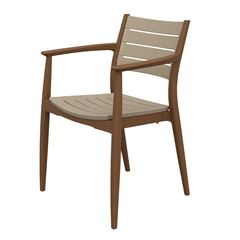 Poltrona em Polipropileno Duetto Holiday Bamboo e Natural FORTE PLÁSTICO / REF. 7894855233392
