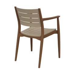 Poltrona em Polipropileno Duetto Holiday Bamboo e Natural FORTE PLÁSTICO / REF. 7894855233392