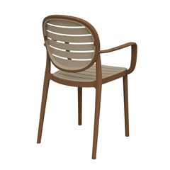 Poltrona em Polipropileno Duetto Linea Bamboo e Natural FORTE PLÁSTICO / REF. 7894855233613