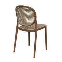 Cadeira em Polipropileno Duetto Redinha Bamboo e Natural FORTE PLÁSTICO / REF. 7894855233712
