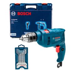 Furadeira de Impacto 550w220v 1/2 GSB550 Kit X-Line com 7 Brocas e Maleta BOSCH / REF. 0615A00115-000