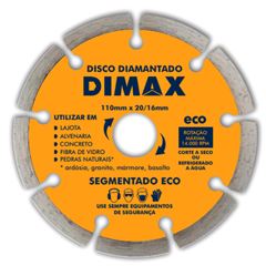 Disco Diamantado 110mm Segmentado Eco DIMAX / REF. DMX05628