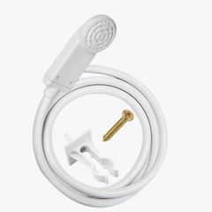 Chuveirinho Abs Intense/Compacta com Mangueira e Suporte Branco FAME / REF. 4546