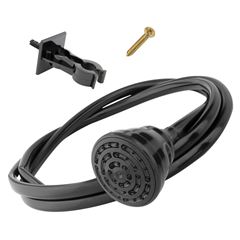 Chuveirinho Abs Intense/Compacta com Mangueira e Suporte Preto FAME / REF. 4621