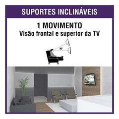 Suporte em Aço 10 a 55 para TV Inclinável Preto BRASFORMA / REF. SBRP110
