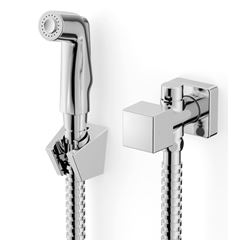 Ducha Higiênica em Metal com Derivação Singles One Square Cromado ROCA / REF. A5A785FC0C