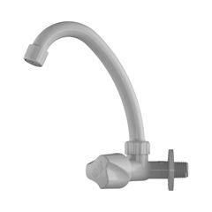 Torneira para Cozinha em ABS de Parede com Bica Móvel Plus Cinza HERC/ REF. 1000001122
