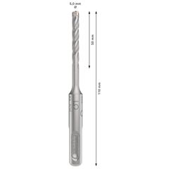 Broca de Aço 5x110mm para Concreto SDS Plus-5X BOSCH / REF.  2608706863000