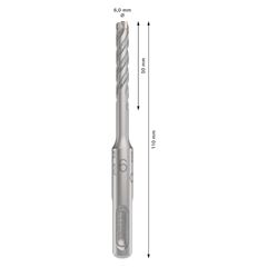 Broca de Aço 6x110mm para Concreto SDS Plus-5X BOSCH / REF.  2608706875000