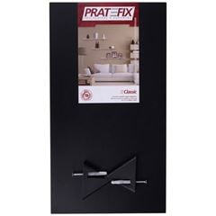 Prateleira em MDP 25x60cm Classic com Suporte Vip Preto PRATEFIX / REF. 336060030